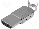 Жак HDMI-W HDMI plug, 19pin, metal housing